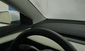 Hilarious Incident in a Tesla Model 3 at an Automatic Car Wash