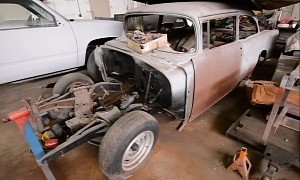 Historic 1955 Chevrolet Bel Air Gasser Found in a Warehouse, It's Been Sitting for Decades