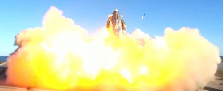 SpaceX rocket prototype SN8 launches and flies successfully, explodes on landing