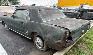 Rear-Ended and Abandoned in a Parking Lot: Ivy Green 1966 Ford Mustang Needs Help