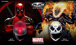 HJC Helmets Adds Deadpool and Ghost Rider To The Lineup