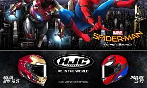 New Spider-Man And Iron Man Bike Helmets Released by HJC