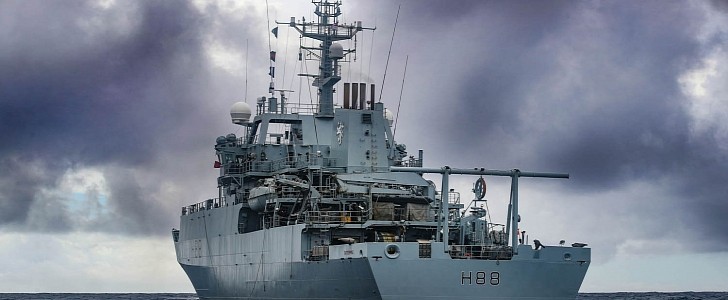 HMS Enterprise is a Royal Navy survey vessel for scientific missions