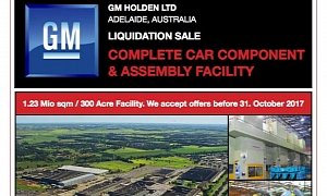 Holden Commodore Plant Is Up For Sale