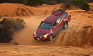 Holden Takes the Colorado Out for a Sandy Spin