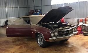 Holy Grail 1970 Chevrolet Chevelle LS6 Found Parked on a Garage Lift After 43 Years