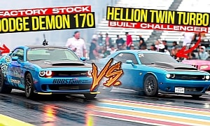 Homemade 1,000-HP Twin-Turbo Scat Pack Drags Demon 170; It's Next Best Thing to Holy Water