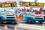 Homemade 1,000-HP Twin-Turbo Scat Pack Drags Demon 170; It's Next Best Thing to Holy Water