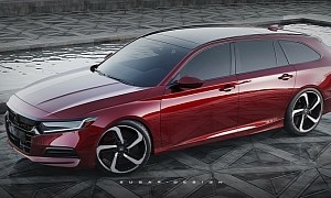 Honda Accord Sport Wagon Rendering Looks Like a Japanese VW Passat Rival