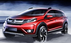 Honda BR-V Sketches Show Up, the Crossover is Headed for the Asian Market