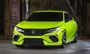 Honda Civic Concept is New York's Colored Spot, Previews the New 2016 Civic