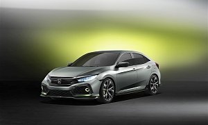 Honda Civic Hatchback Prototype Unveiled in Geneva, Looks the Part