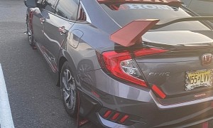 Honda Civic Sedan Impersonates Type R Hot Hatch, Fails Badly