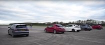 Honda Civic Type R Drag Race Features EP3, FN2, FN2 Mugen, FK2 and FK8