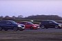 Honda Civic Type R Drag Races BMW X4 M40d and Audi e-tron, Petrol Is Still King
