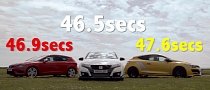Honda Civic Type R Takes on Leon Cupra 280 and Megane RS Trophy in Track Battle