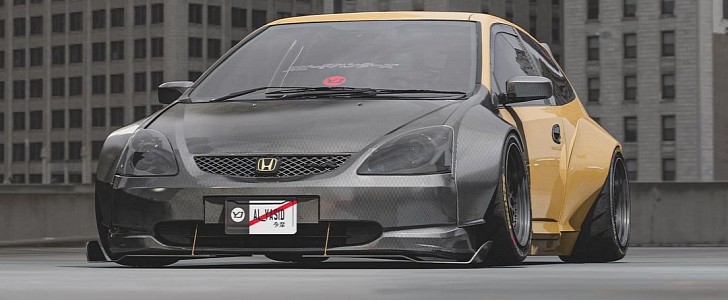 Honda Civic Type R "Two-Face" rendering