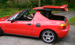Honda Del Sol Has The Most Overcomplicated Roof Ever