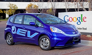 Honda Fit EV Delivered to Google and Stanford University