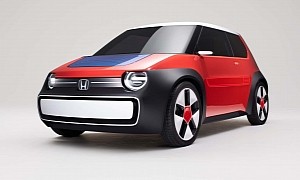 Honda Is Working on a Mini 'Honda e' Made of Acrylic Resin