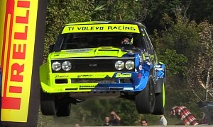 Honda K24-Swapped Fiat 131 Is a Screaming Drift Monster With Jumping Skills