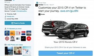 Honda Lets You Build a 2015 CR-V on Twitter