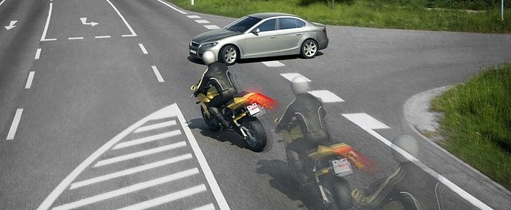 Motorcycle emergency braking