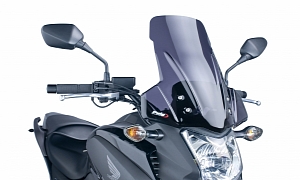Honda NC700X Receives Puig Touring Windscreen