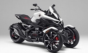 Honda Neowing Concept Marries the Piaggio MP3 to the Can-Am Spyder