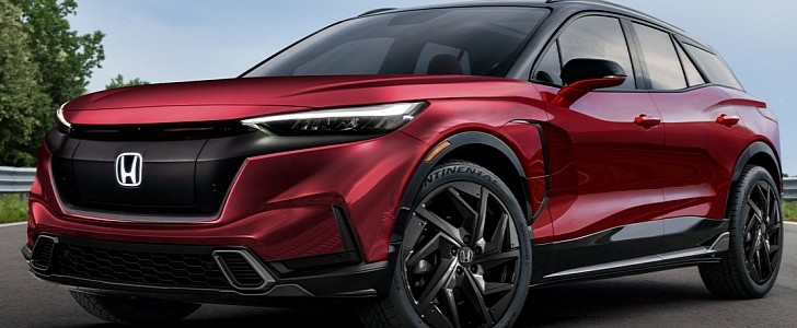 Honda Prologue Electric Crossover SUV rendering by KDesign AG
