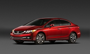 Honda Refreshes Civic for 2013 with New Grille and Added Kit