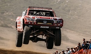 Honda Ridgeline Baja Race Truck Wins Its Class in the Baja 1000