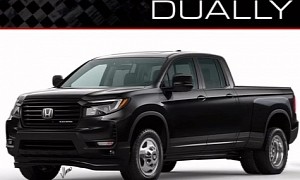 Honda Ridgeline Dumps Unibody Frame, Turns Lifted HD Dually Because Why Not