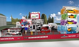 Honda's Stand at Goodwood Looks a Lot Like the Toy Story Animation Movie Set
