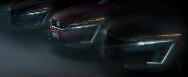Honda Clarity Electric, Honda Clarity Fuel Cell, and Honda Clarity Plug-In Hybrid teaser