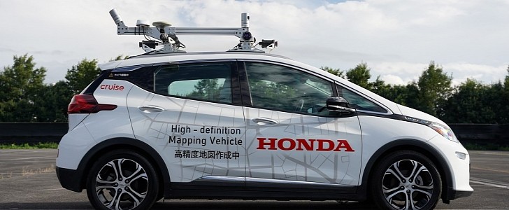 Honda will first drive a special mapping vehicle on the streets of Japan