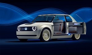 Honda Urban EV Concept Swears It's More than Just a Futuristic VW Golf Mk1