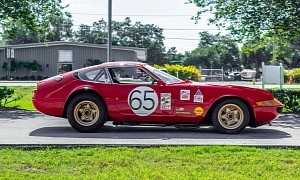 Hot Finish in $800K Auction Race for a '69 365 GTB Ferrari Daytona Competizione