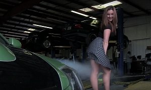 Hot Instagram Models Play with 800 HP Cadillac Nitrous Purge, Get the Giggles