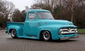 Hot-Rodded Ford F-100 Rides Low, Packs V8 Firepower