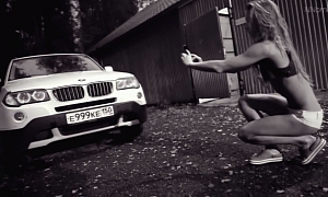 Hot Russian Girl Shows You How to Avoid Speed Cameras with a BMW X3