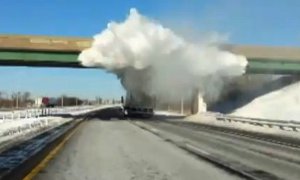 How a Snow Explosion Looks Like