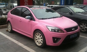How About a Matte Pink Ford Focus?