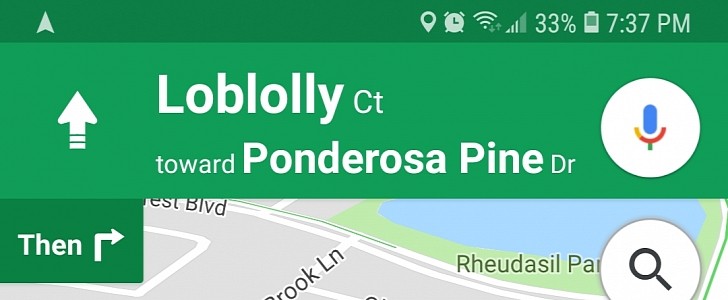 Google Maps navigation on Android