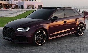 How Cool Is This 2018 Audi RS3 8V Sportback in Merlin Purple?
