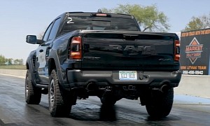 How Hard Is It To Launch and Drag Race the Ram 1500 TRX 702 HP Super Truck?