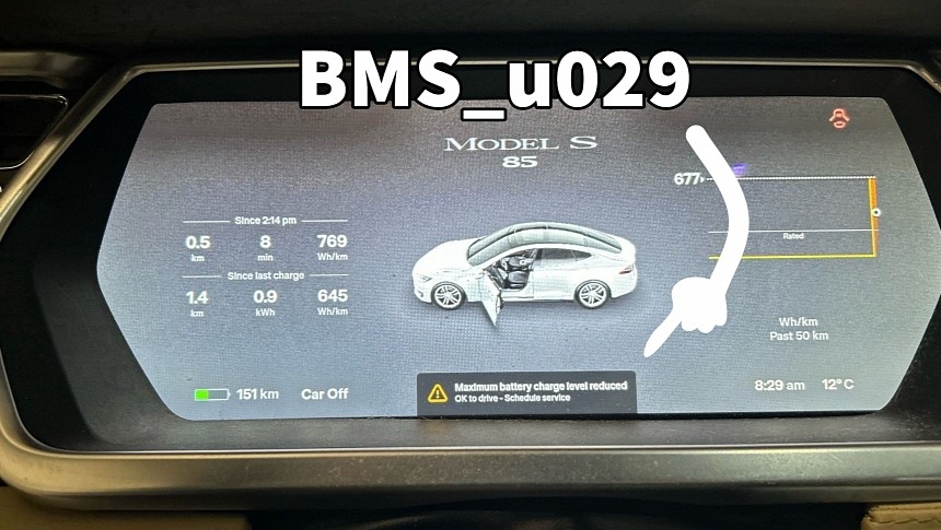 arly Tesla Model S battery packs fail with a BMW_u029 error code