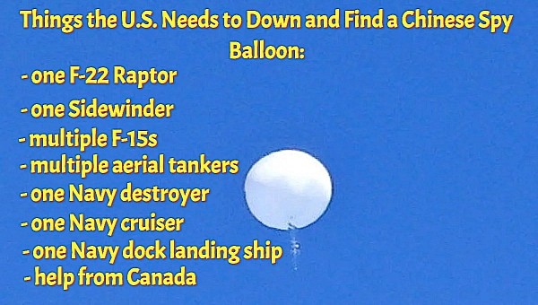 The many things the U.S. needs to find and down a Chinese spy balloon