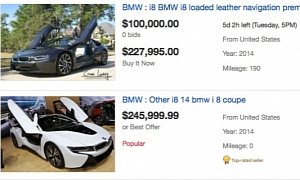 How Much Is a Second Hand BMW i8 on eBay? At Least $200,000