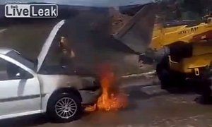 How Not to Put Out a Car on Fire in Three Easy to Follow Steps